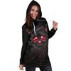 Smelting Skull Hoodie Dress - designfullprint