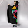 Skull Hooded Blanket Black - designfullprint