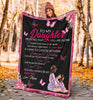 Gift For Mom Mom to Daughter Breast Cancer Warrior Premium Blanket