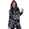 Skull Gift Fractal Cat Bird and Skulls Hoodie Dress