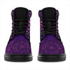 Gift For Fox Lover Gift For Hippie Mandala Purple Fox Henna Boot HG