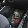 3D Skull design Universal-Fit Car Mat - Sugar Skull Skull and Rose (Set of 02) - designfullprint