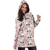Floral Skull Hoodie Dress 002 - designfullprint