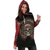 Native American Skull Hoodie Dress 006 - designfullprint