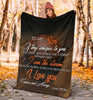 Gift For Mom Basketball Mom To Son Premium Blanket
