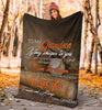 Gift For Grandma Grandma to grandson Baseball Premium Fleece Blanket
