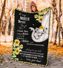 Gift For Elephant Lover Aunt to Niece Elephant Sunflower Premium Blanket