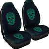 Universal Fit Polyester Fabric 3D Skull Car Seat Covers 005 - designfullprint