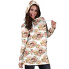Floral Skull Hoodie Dress 004 - designfullprint
