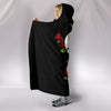 Skulls and Roses Hooded Blanket