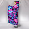 Ultra Soft Wool 3D Skull Hooded Blanket 005 - designfullprint