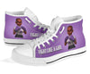 Purple Melanin Warrior Cancer Awareness Shoes