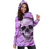 Skull Gift Violet Camo Skull Hoodie Dress