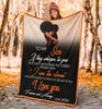 Black Pride Gift For Mom Son and Mom Black American Family Best Sherpa Blanket Mother Day Gift