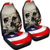 Flag Skull Car Seat Cover