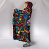 Ultra Soft Wool 3D Skull Hooded Blanket 008 - designfullprint