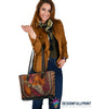 Skull Gift Fox Tote Small Leather Tote Bag HG