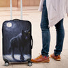 Washable Spandex Wolf and The Moon Print Luggage Cover 002 - designfullprint