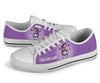 Skull Gift Purple Cancer Awareness Sugar Skull Girl Shoes