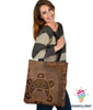Taino Leather Pattern Print Pueto Rico Tote Bag HG