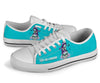 Skull Gift Teal and Purple Suicide Awareness Sugar Skull Fight Like A Warrior Shoes
