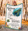 Gift For Turtle Lover Gift For Mom Turtle Mom To Daughter Premium Blanket Mother Day Gift