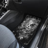 3D Skull design Universal-Fit Car Mat - DARK SKULL Black and White Skull Design (Set of 04) 001 - designfullprint