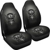 Universal-fit Polyester Fabric 3D Skull Car Seat Cover Set 011 - designfullprint