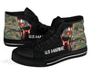 Gift For Army USMC Marine US High Tops Shoes