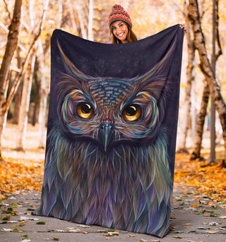 Owl Baby Blanket  Owl Lovey Blanket Owl Blanket Sherpa Blanket HG