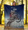 Gift For Mom Motorcross Mom To Son Custom Blanket HG mother son quotes