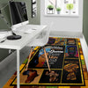 Black Pride Black Golden Area Rug Black Proud And Educated Black Pride