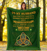 Irish Shop Wife to Husband Irish Trinity Blanket