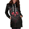 Smelting Skull Hoodie Dress - designfullprint