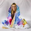 Watercolour Om Hooded Blanket