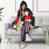 Evil Christmas Skull Santa Hooded Blanket