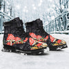 Gift For Hippie Black Mushroom Boots Mushroom Shoes