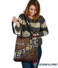 Gift For Teacher Teacher Gifts Leather Pattern Print Tote Bag HG