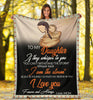 Gift For Mom Mother Day Gift Native American Mother And Daughter Mom to Daughter Quotes To Daughter Fleece Blanket