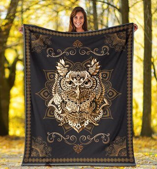 Owl Baby Blanket Owl Lovey Blanket Owl Blanket Sherpa Blanket HG