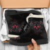 Smelting Skull Faux Fur Leather Boots