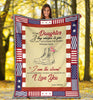 Gift For Army Gift For Mom Mom to Daughter Airforce Premium Blanket
