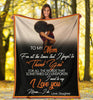 Black Pride Gift For Mom Daughter to Mom Black Premium Blanket Daughter To Mom Blanket