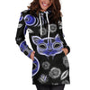 Skull Gift Fractal Cat Bird and Skulls Hoodie Dress