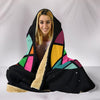 Skull Hooded Blanket Black - designfullprint