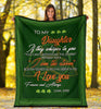 Irish Shop Gift For Dad Irish Dad to daughter Premium Fleece Blanket