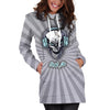 Rock Me Hoodie Dress For Skull Lovers and Music Freaks