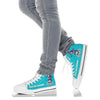 Skull Gift Teal and Purple Suicide Awareness Sugar Skull Fight Like A Warrior Shoes