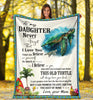 Gift For Turtle Lover Gift For Mom Turtle Mom To Daughter Premium Blanket Mother Day Gift