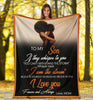 Black Pride Gift For Mom Son and Mom Black American Family Best Sherpa Blanket Mother Day Gift